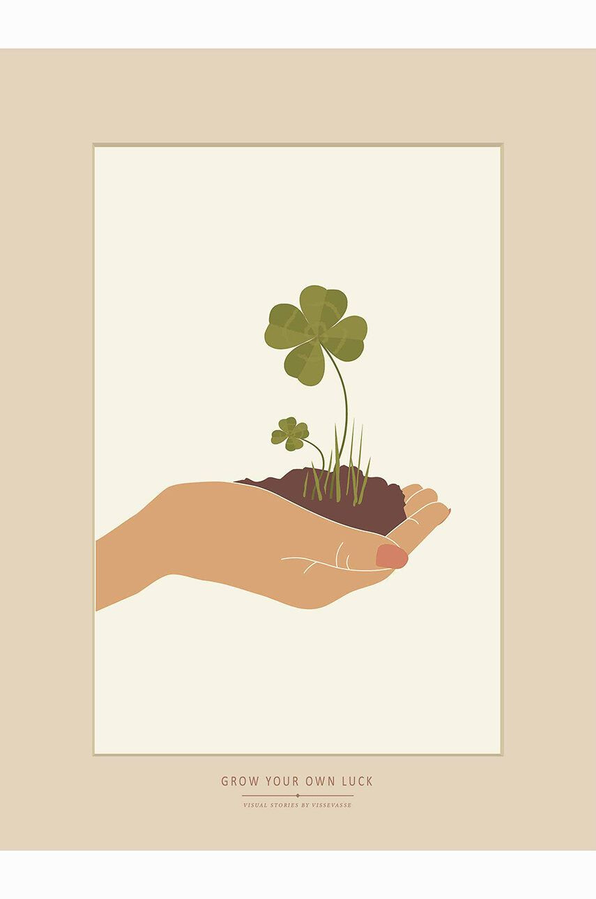 Vissevasse plakat Grow Your Own Luck 30x40 cm - Pepit.si