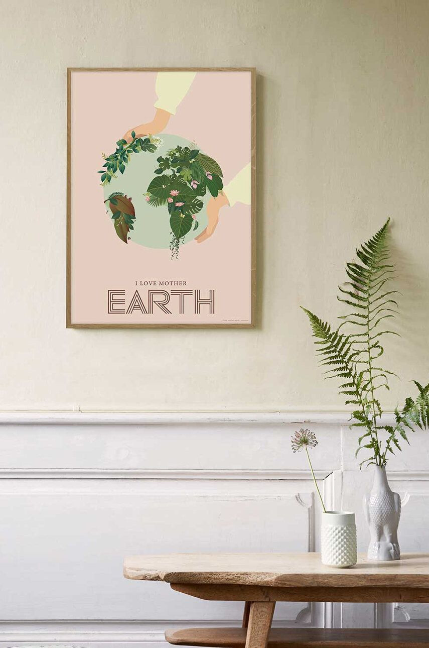 Vissevasse plakat I Love Mother Earth 50x70 cm - Pepit.si