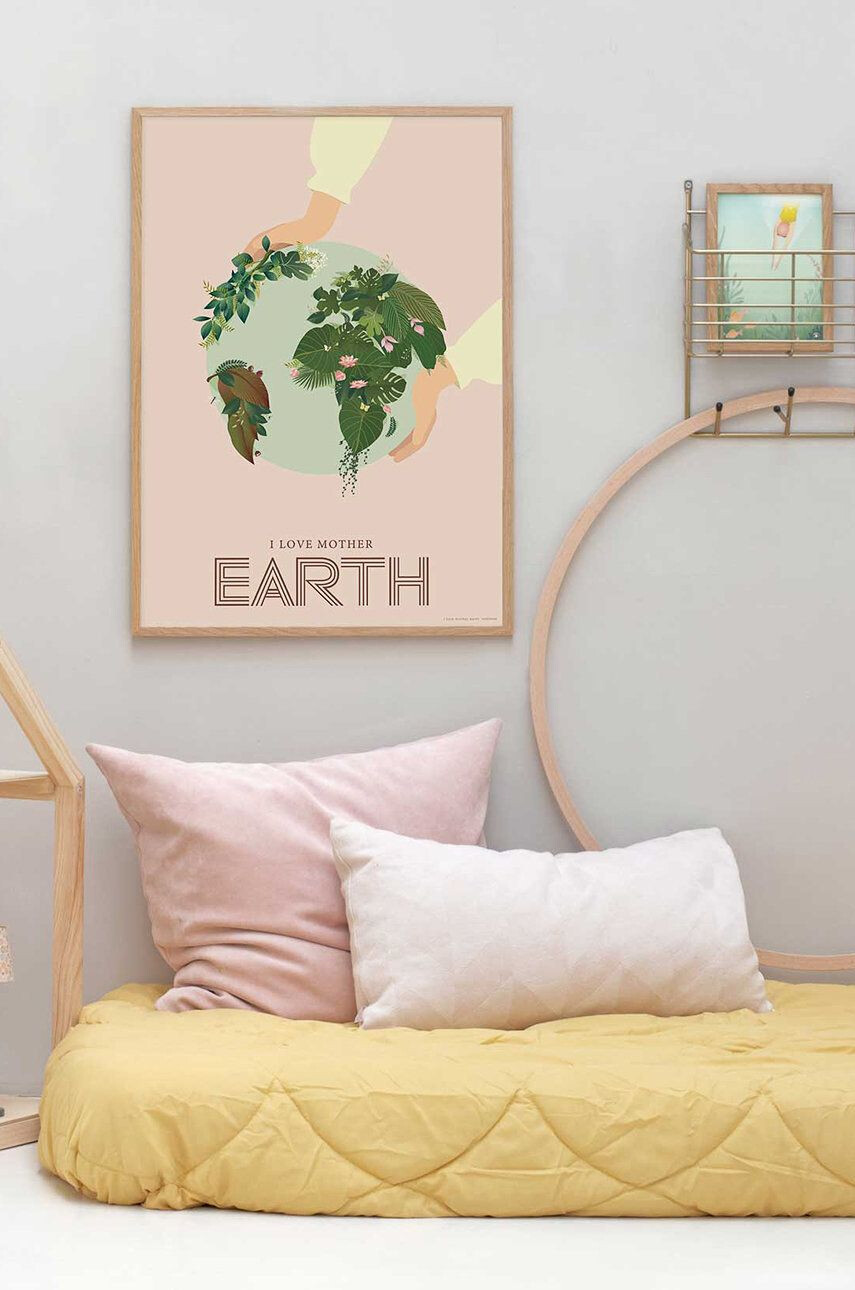 Vissevasse plakat I Love Mother Earth 50x70 cm - Pepit.si