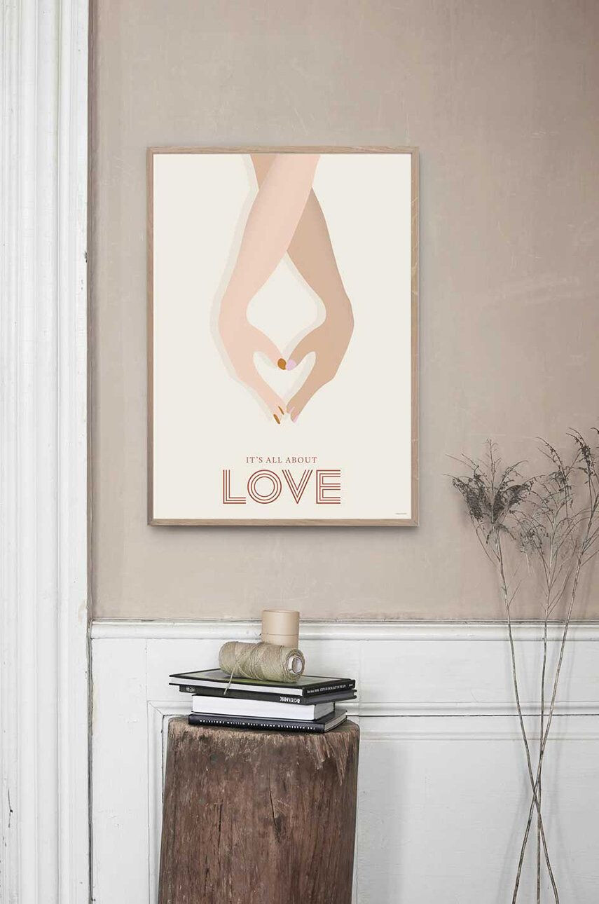 Vissevasse plakat Its All About Love 30x40 cm - Pepit.si