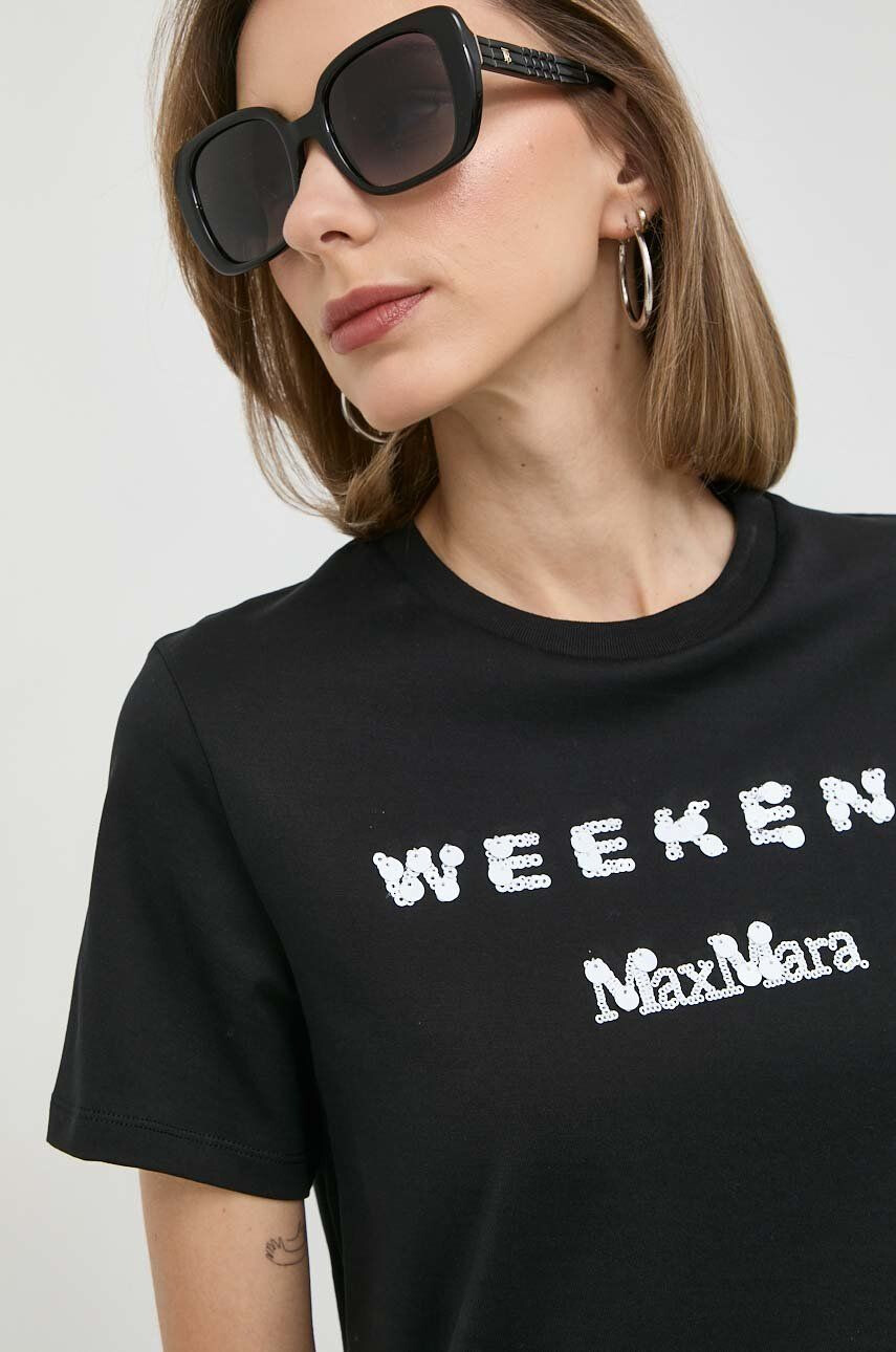 Weekend Max Mara Bombažna kratka majica - Pepit.si