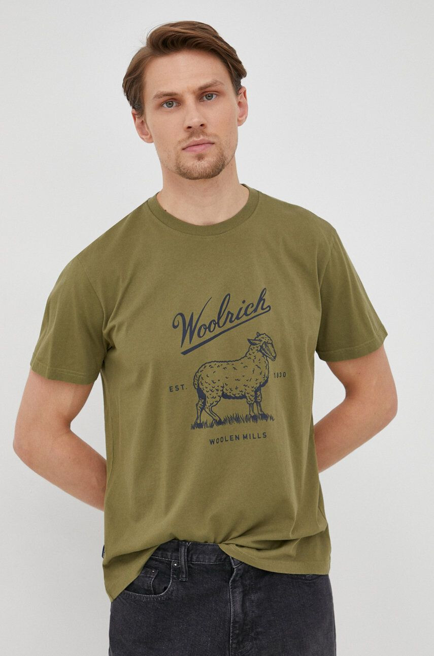 Woolrich bombažna majica - Pepit.si