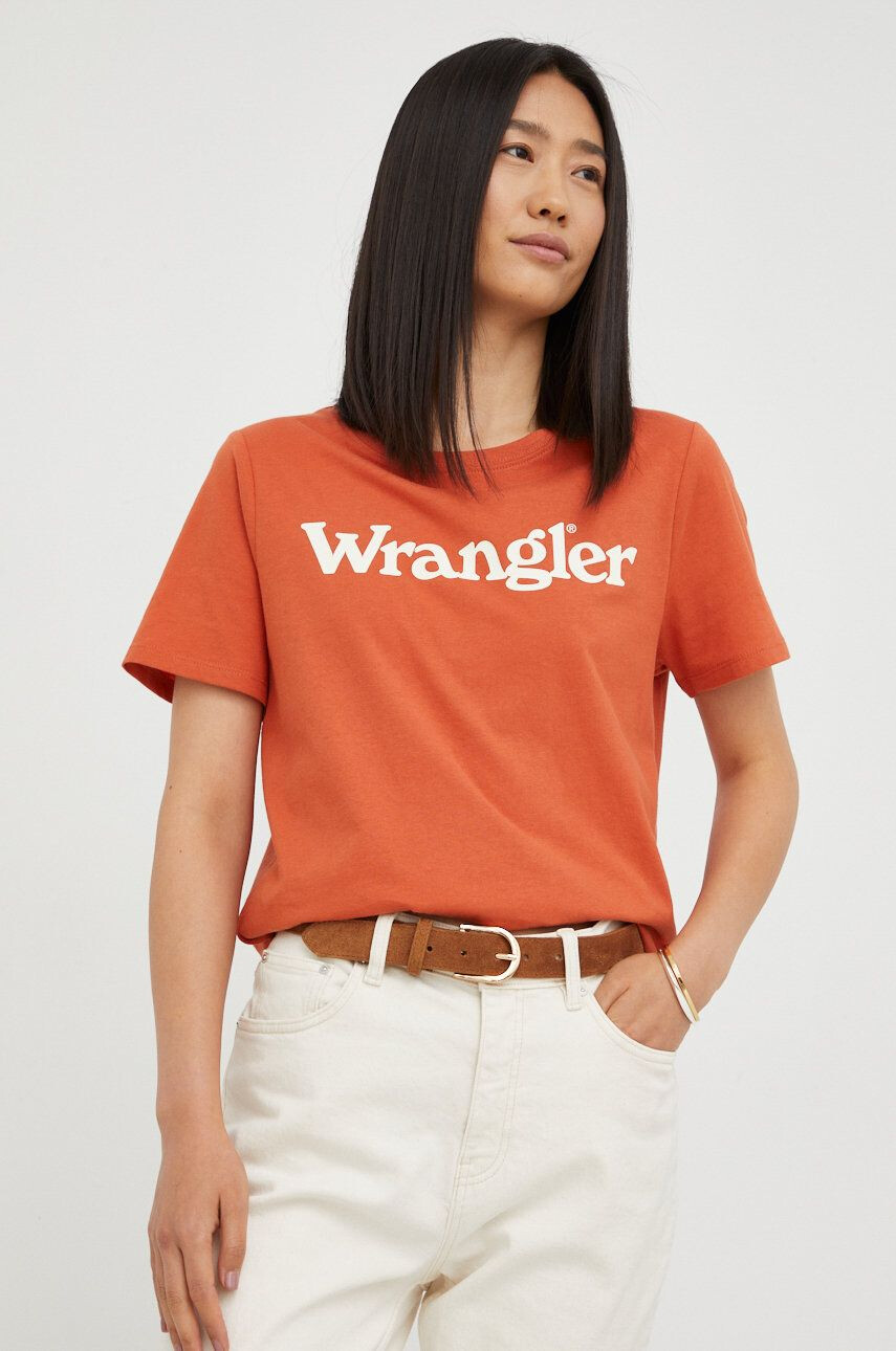 Wrangler Bombažna kratka majica - Pepit.si