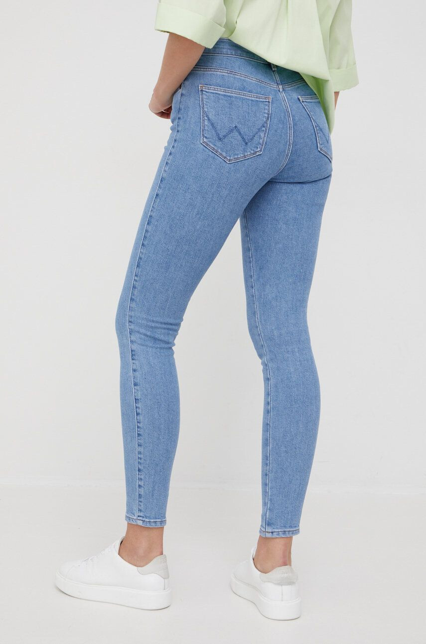 Wrangler Kavbojke High Rise Skinny Cali Blue - Pepit.si