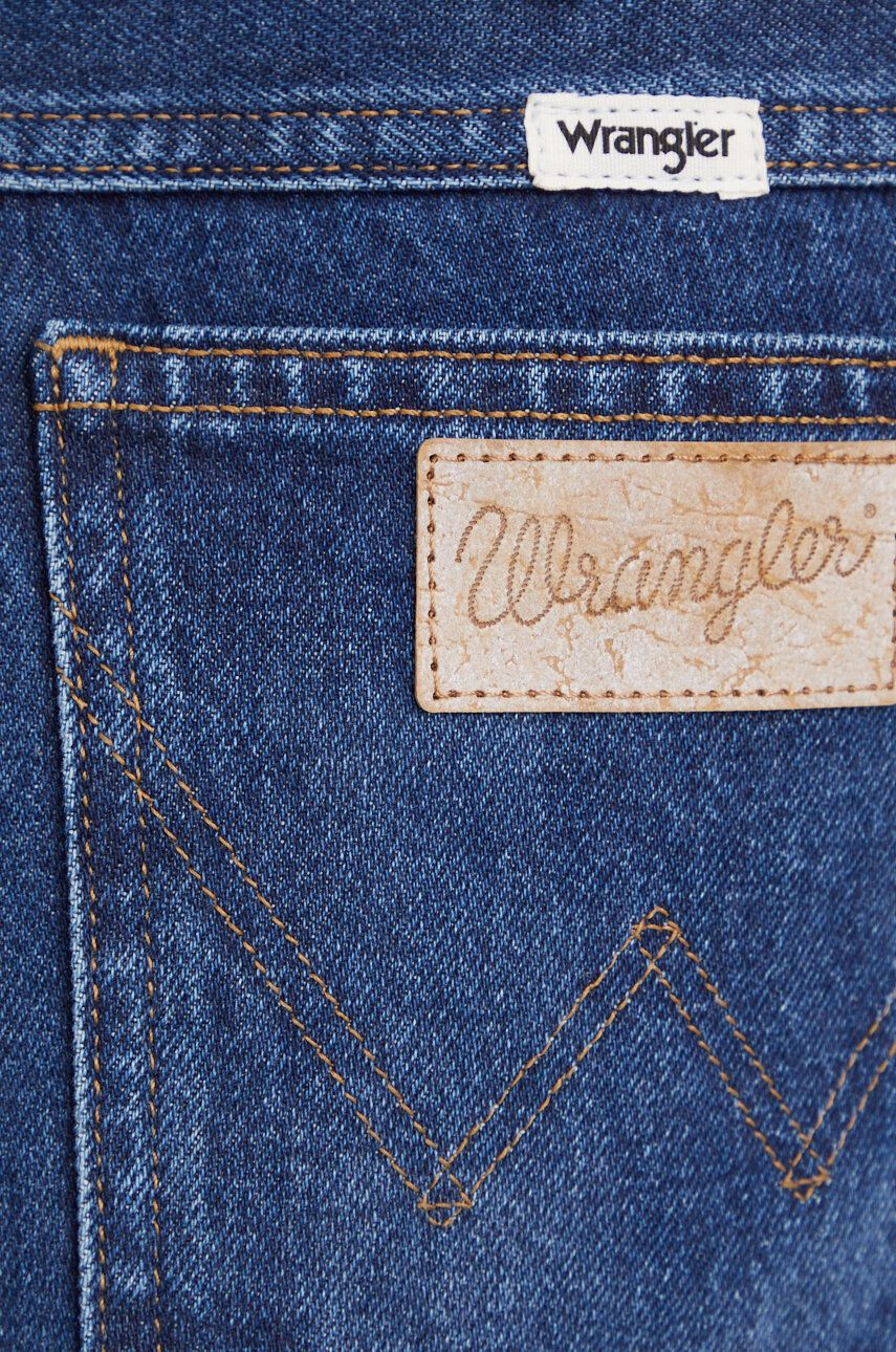 Wrangler Kratke hlače iz jeansa žensko mornarsko modra barva - Pepit.si