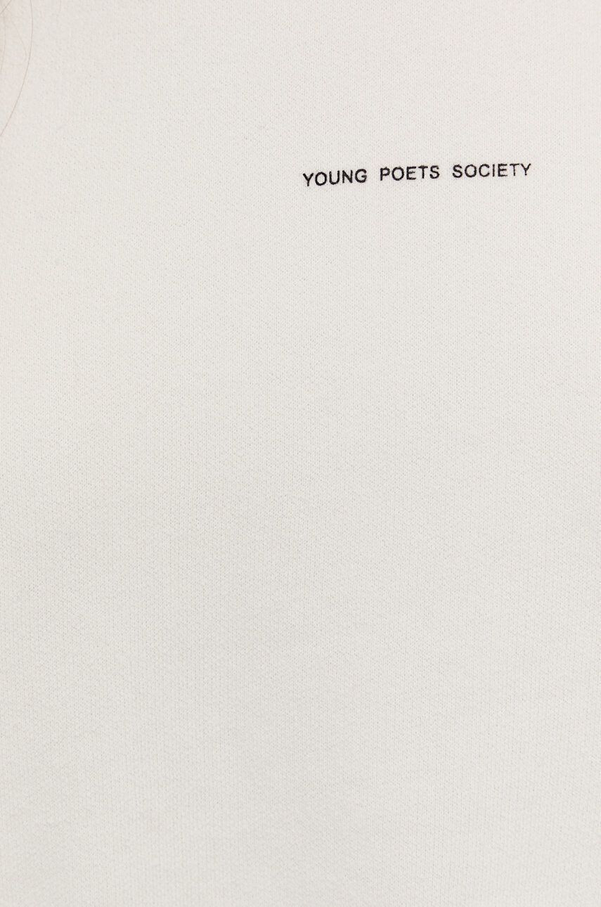 Young Poets Society Bombažna mikica ženska kremna barva - Pepit.si