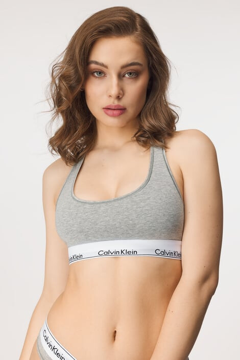 Calvin Klein Modrček Unlined Bralette - Pepit.si