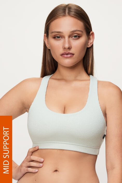 Cotton On Zelen športen modrček Strappy - Pepit.si