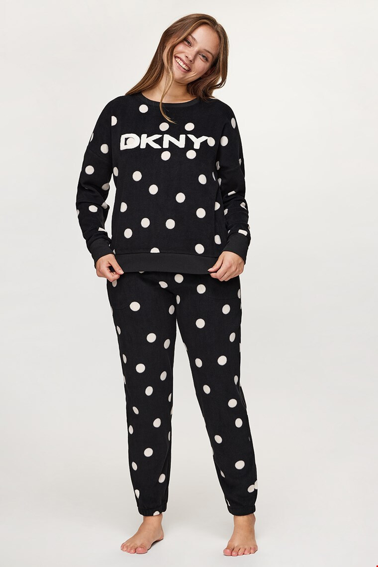 DKNY Črn komplet Warm Embrace - Pepit.si