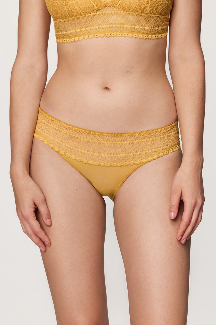 DKNY Hlačke Lace Bikini Gold - Pepit.si