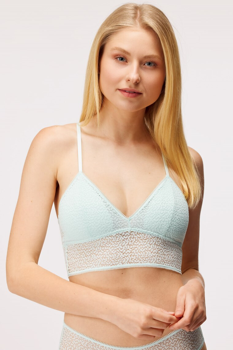 DKNY Modrček Racerback Bralette Fresh - Pepit.si