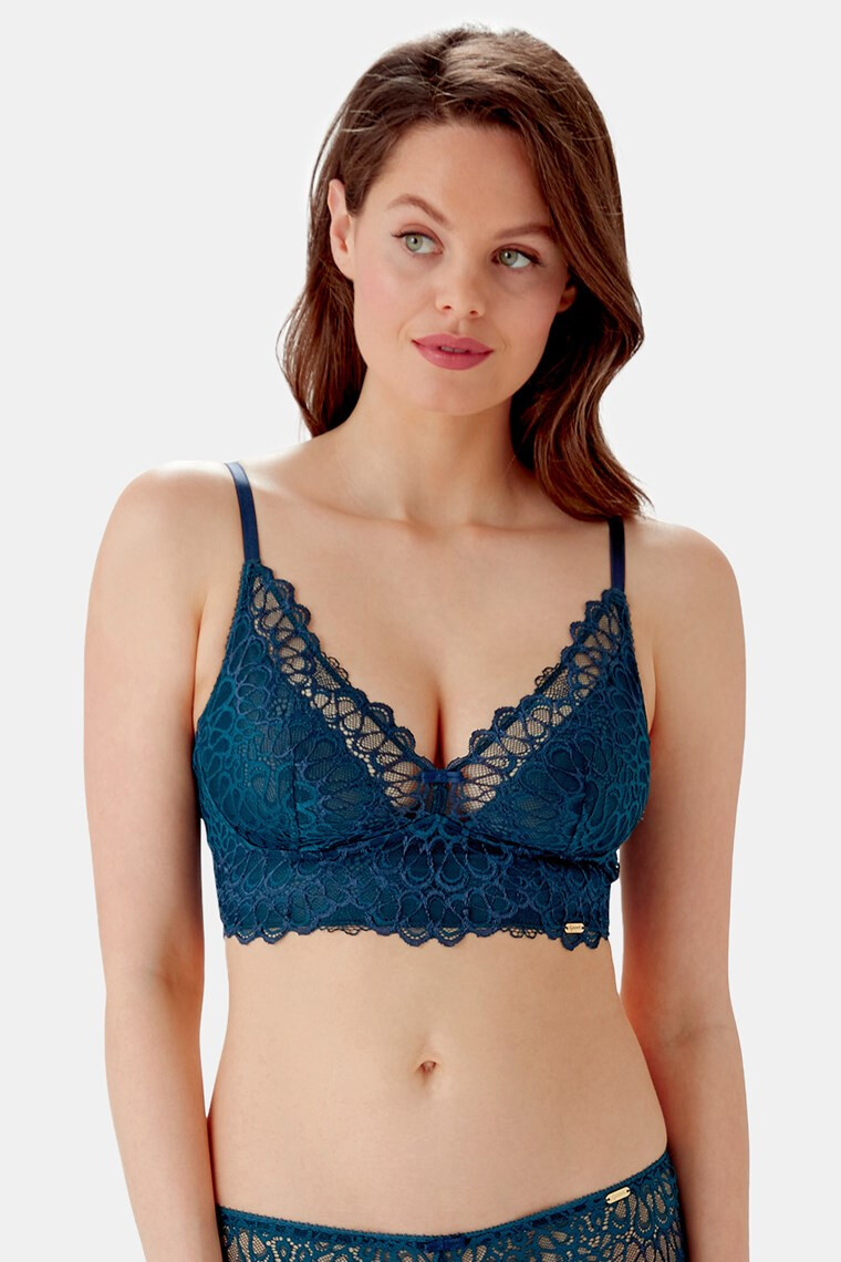 Gossard Modrček Swirl Dark Teal Bralette - Pepit.si