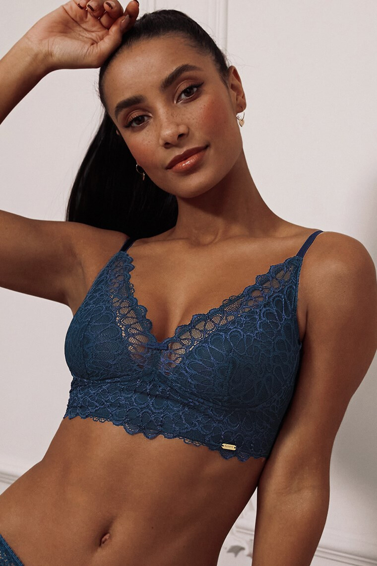 Gossard Modrček Swirl Dark Teal Bralette - Pepit.si