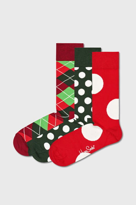 Happy Socks 3 PACK nogavice Holiday Classics - Pepit.si