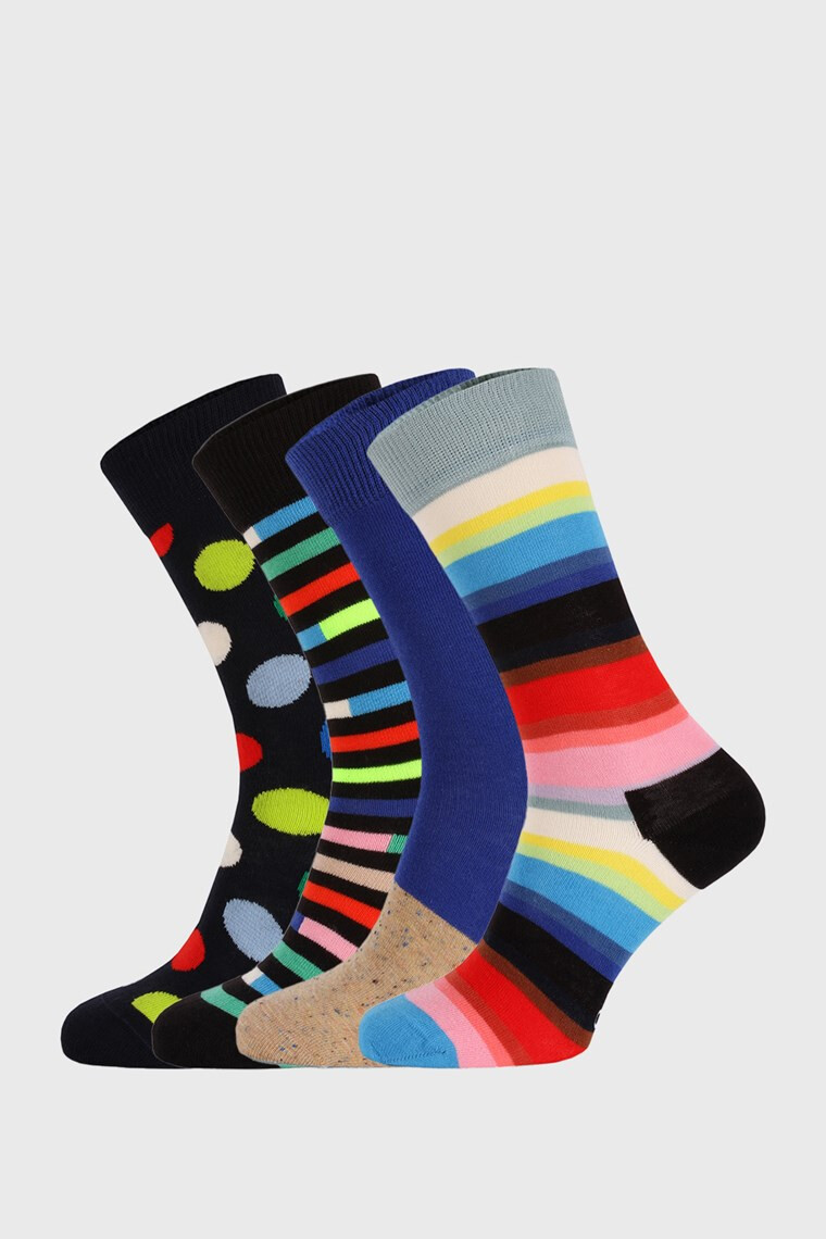 Happy Socks 4 PACK nogavice New Classic - Pepit.si