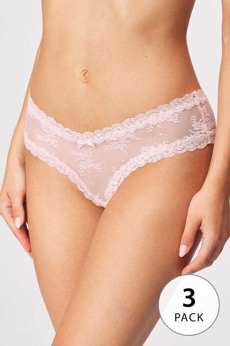 Hunkemöller 3 PACK brazilke Floral Mesh - Pepit.si