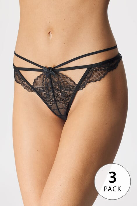 Hunkemöller 3 PACK tangice Lauren - Pepit.si