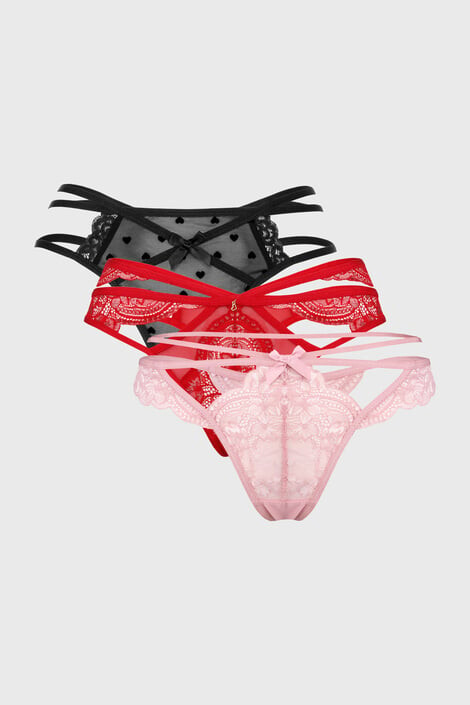 Hunkemöller 3PACK Tangice Lili - Pepit.si