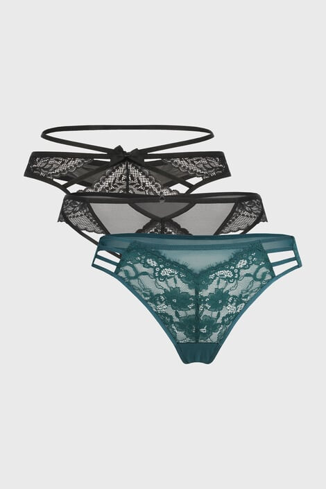 Hunkemöller 3PACK Tangice Sara - Pepit.si