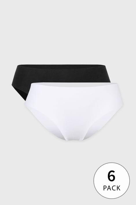 Hunkemöller 6PACK Bombažne brazilke Invisible - Pepit.si