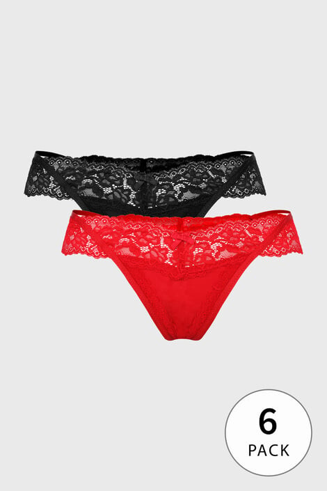 Hunkemöller 6PACK Tangice Posie - Pepit.si