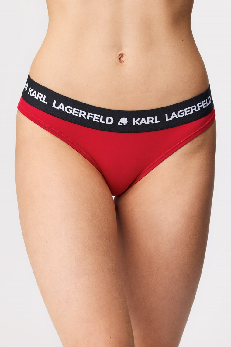 Karl Lagerfeld Klasične hlačke Logo Brief - Pepit.si