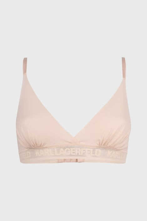 Karl Lagerfeld Modrček Bralette bež barve - Pepit.si