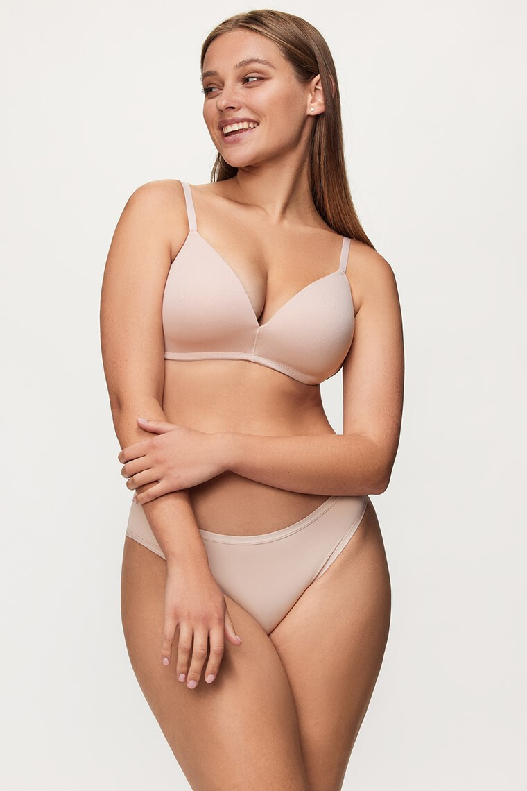 LAUMA lingerie Podložen modrček Shape Cotton brez kosti - Pepit.si