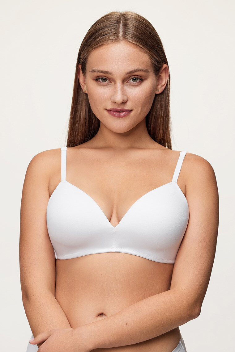 LAUMA lingerie Podložen modrček Shape Cotton brez kosti - Pepit.si