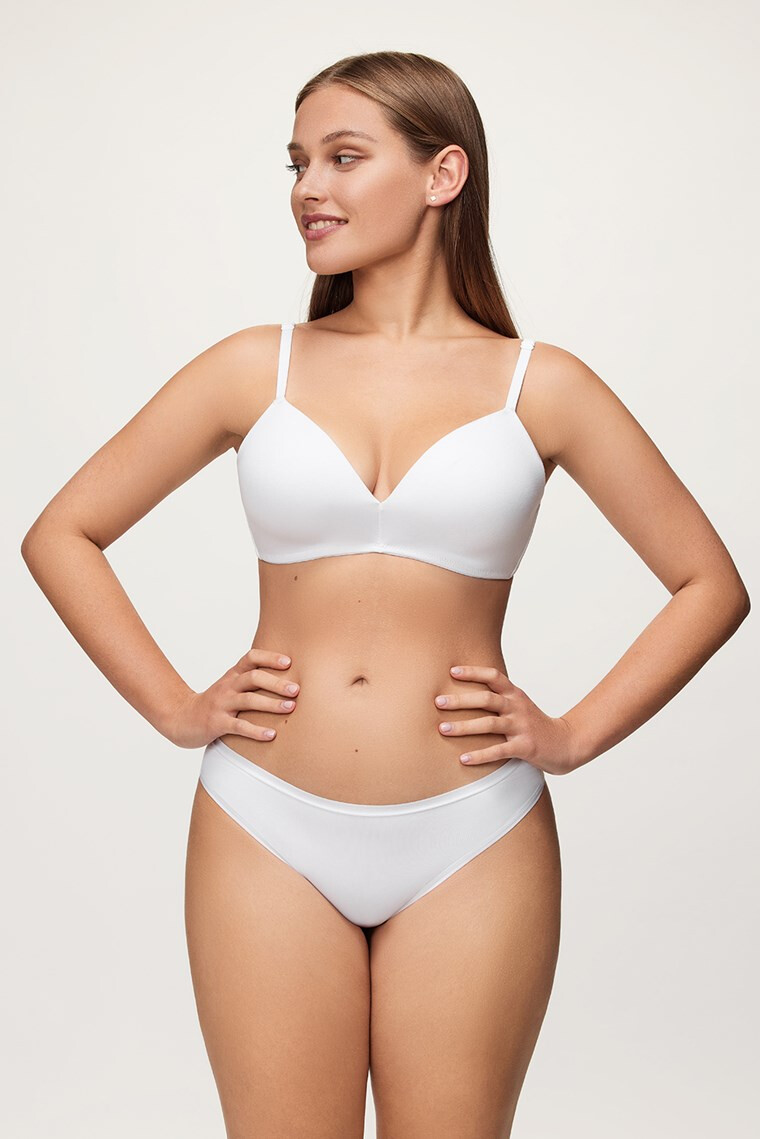 LAUMA lingerie Podložen modrček Shape Cotton brez kosti - Pepit.si