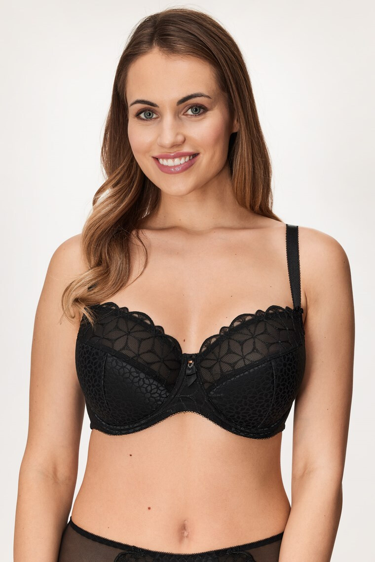 LAUMA lingerie Polpodložen modrček Black Secret - Pepit.si