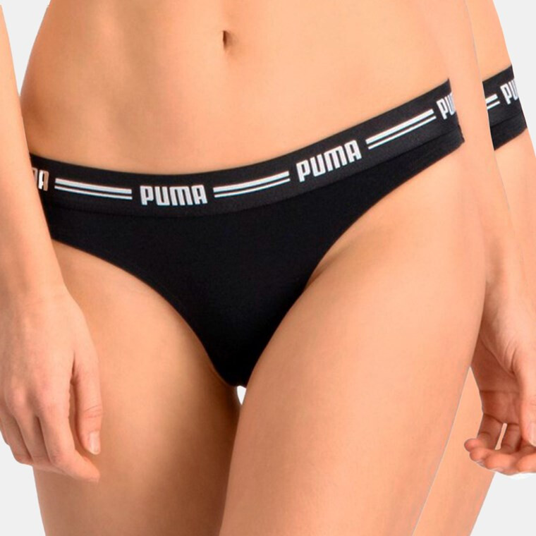 PUMA 2 PACK ženske črne hlačke String - Pepit.si