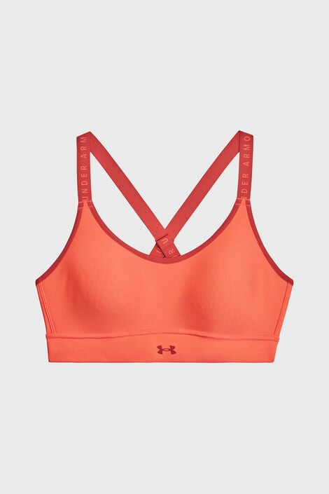 Under Armour Športni modrček Infinity Mid Electric Tangerine - Pepit.si