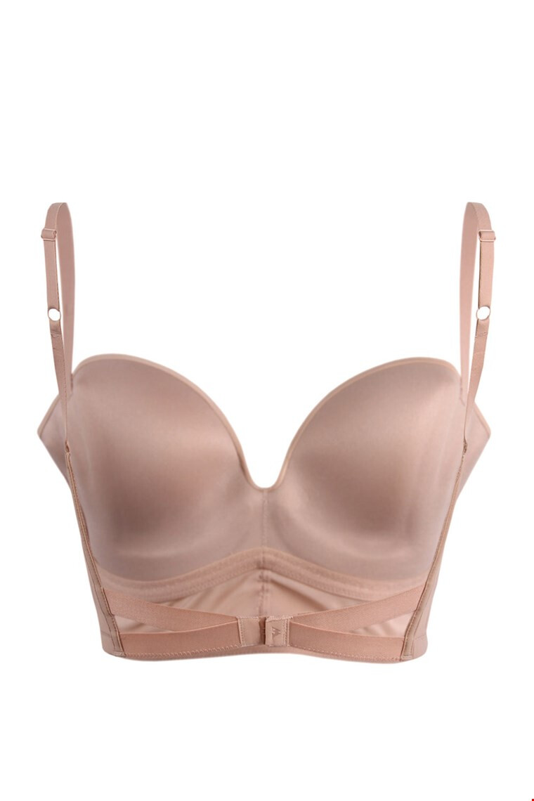 Wonderbra Modrček Ultimate Backless Push-Up bež - Pepit.si