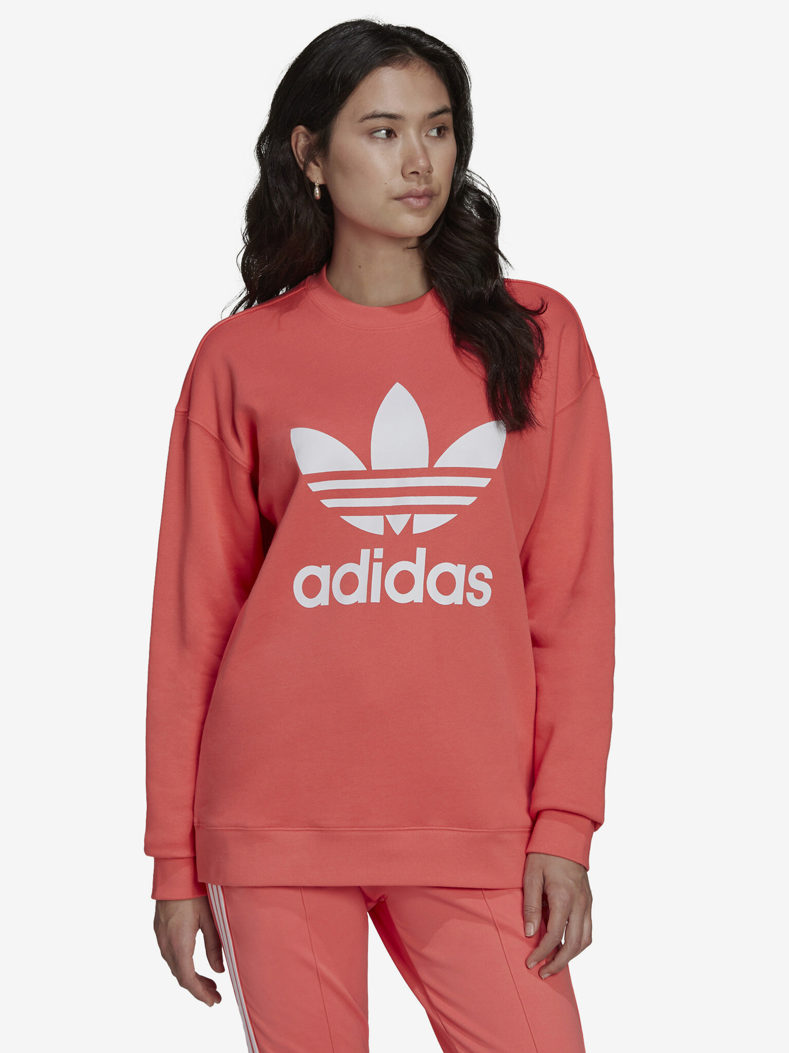 adidas Originals Pulover Roza - Pepit.si