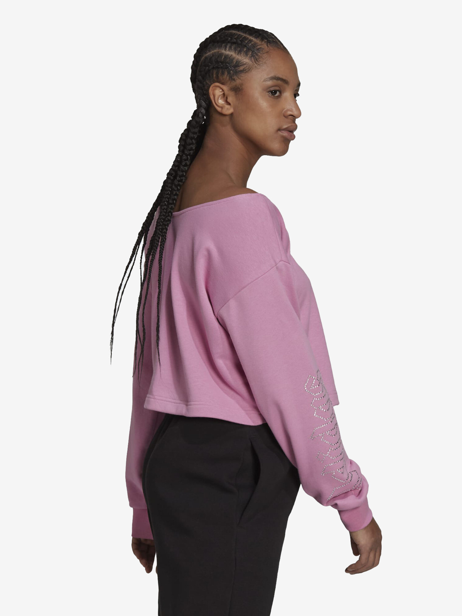 adidas Originals Slouchy Crop top Roza - Pepit.si