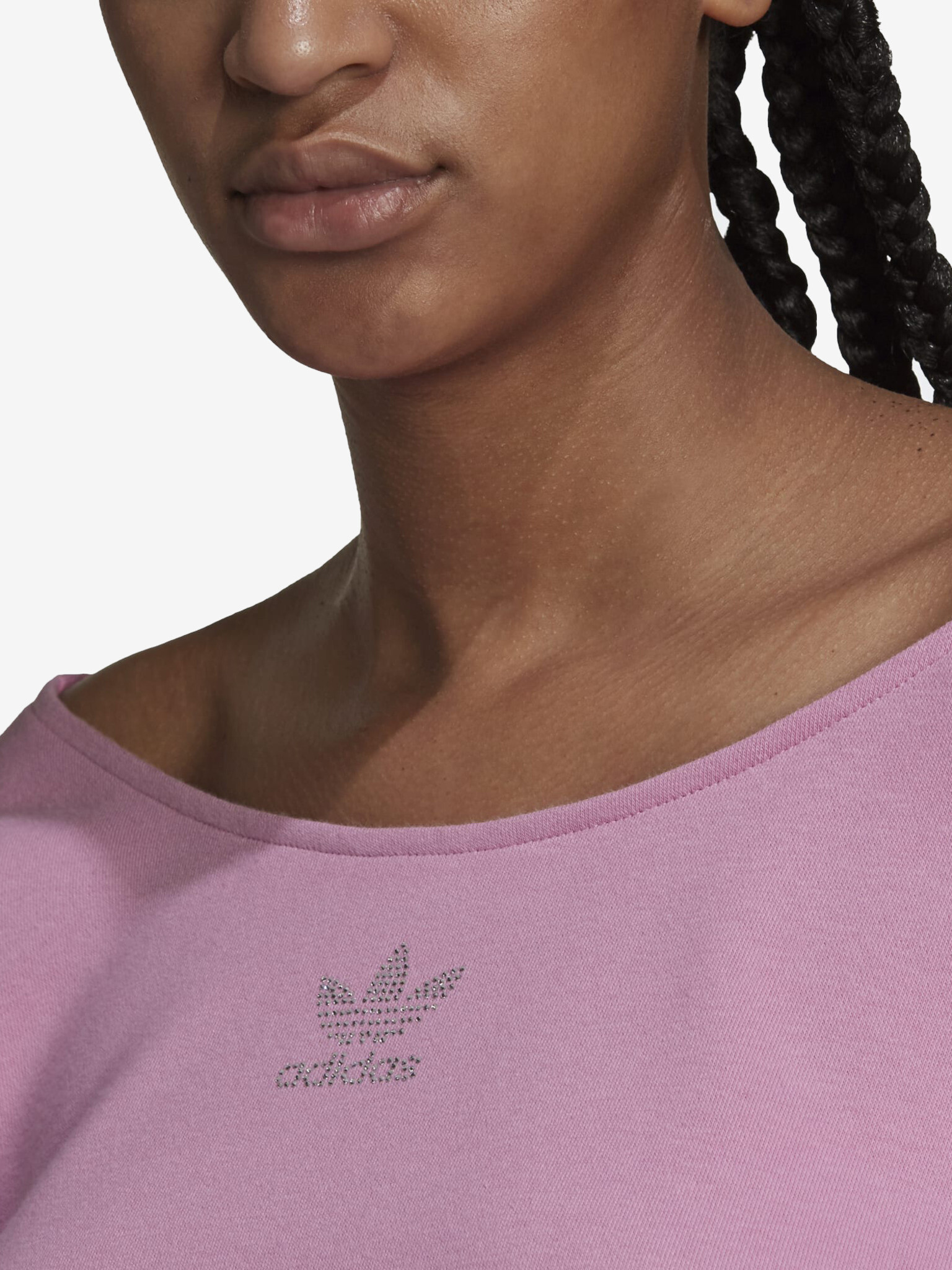 adidas Originals Slouchy Crop top Roza - Pepit.si