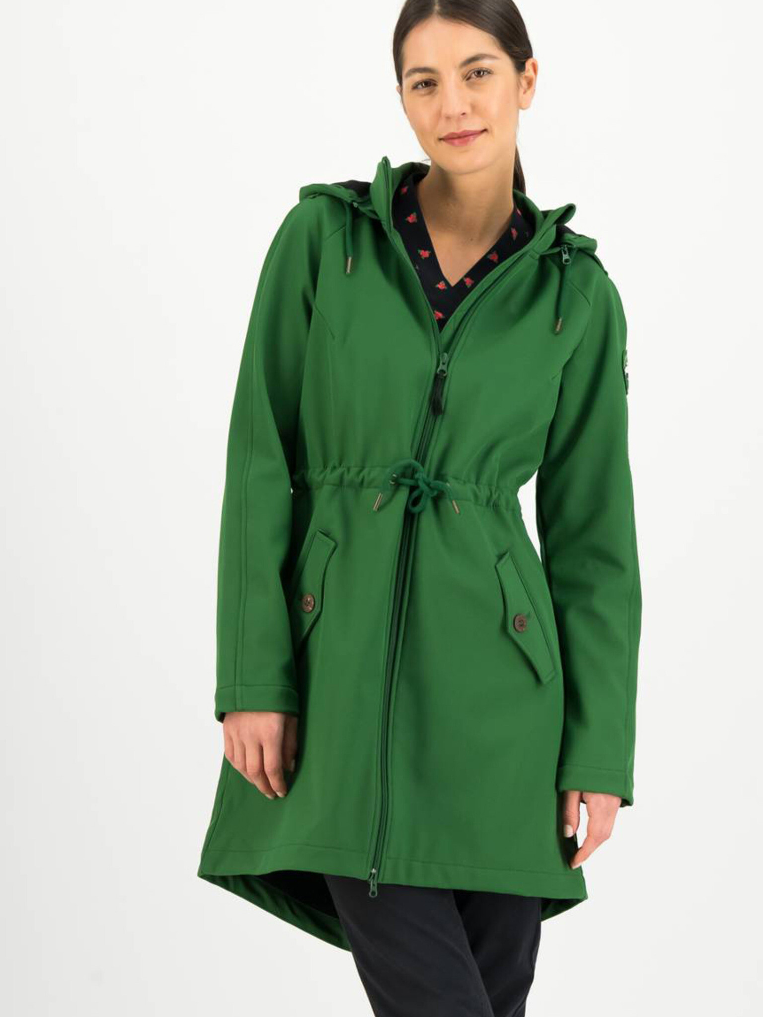 Blutsgeschwister Swallowtail Promenade Parka Zelena - Pepit.si