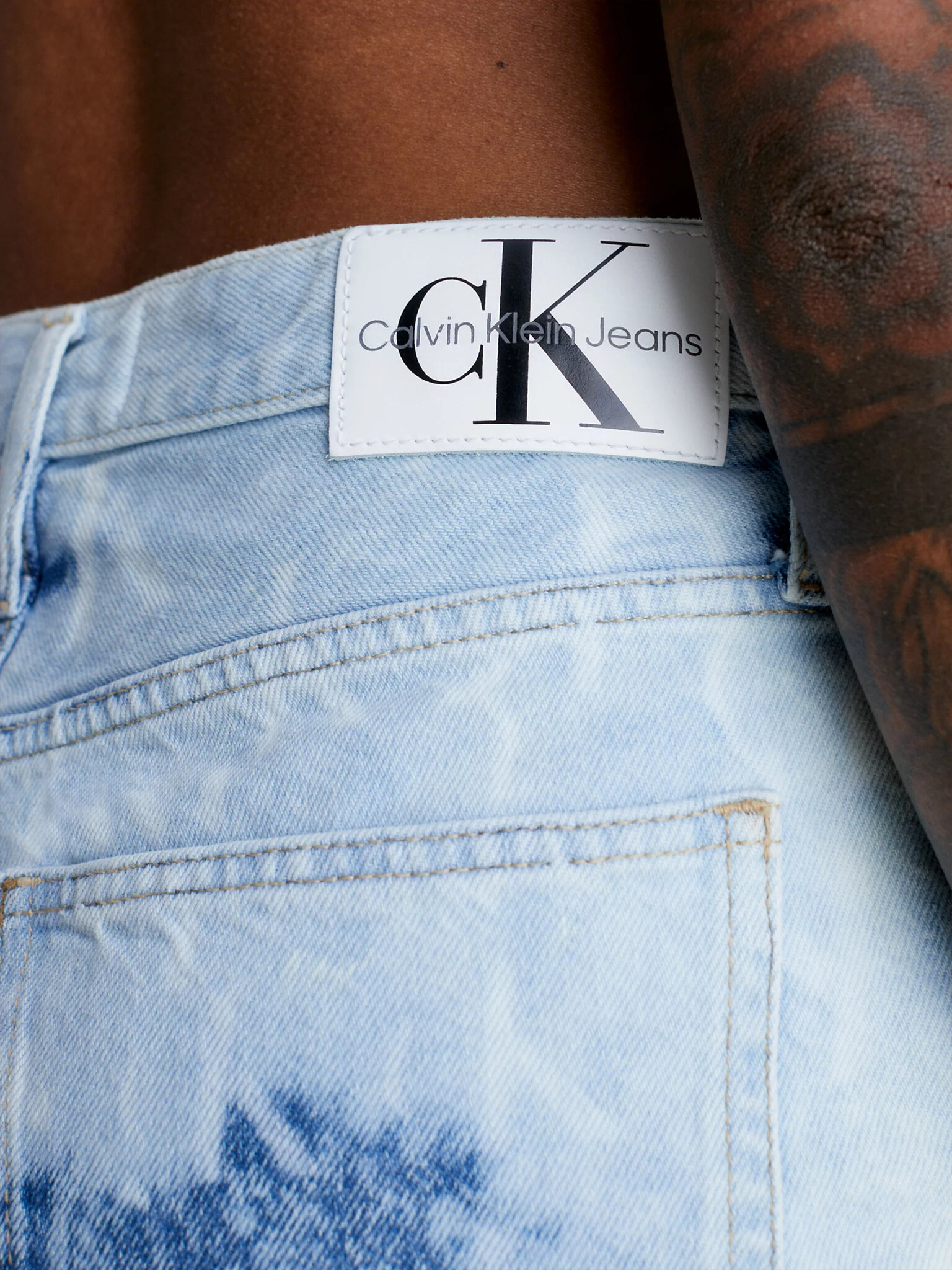 Calvin Klein Jeans Kratke hlače Modra - Pepit.si