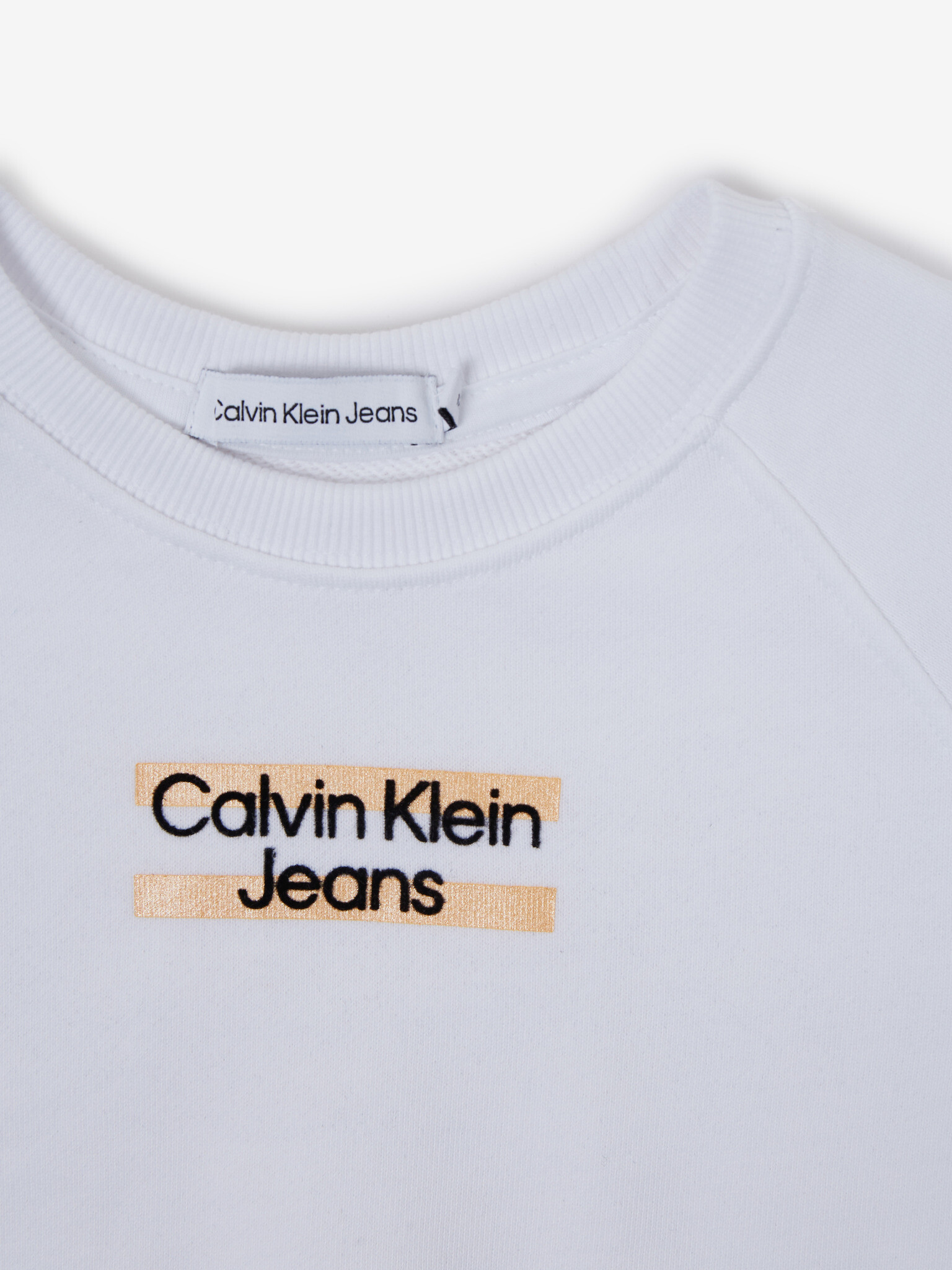 Calvin Klein Jeans Pulover otroška Bela - Pepit.si