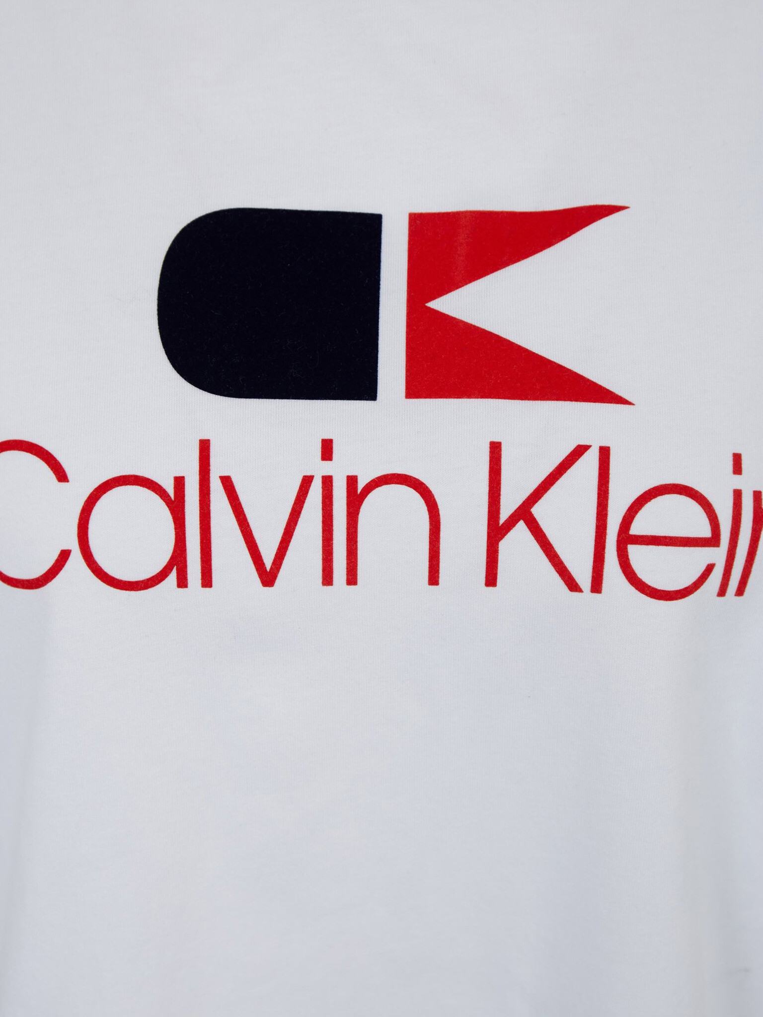 Calvin Klein Jeans Vintage Logo Large Majica Bela - Pepit.si