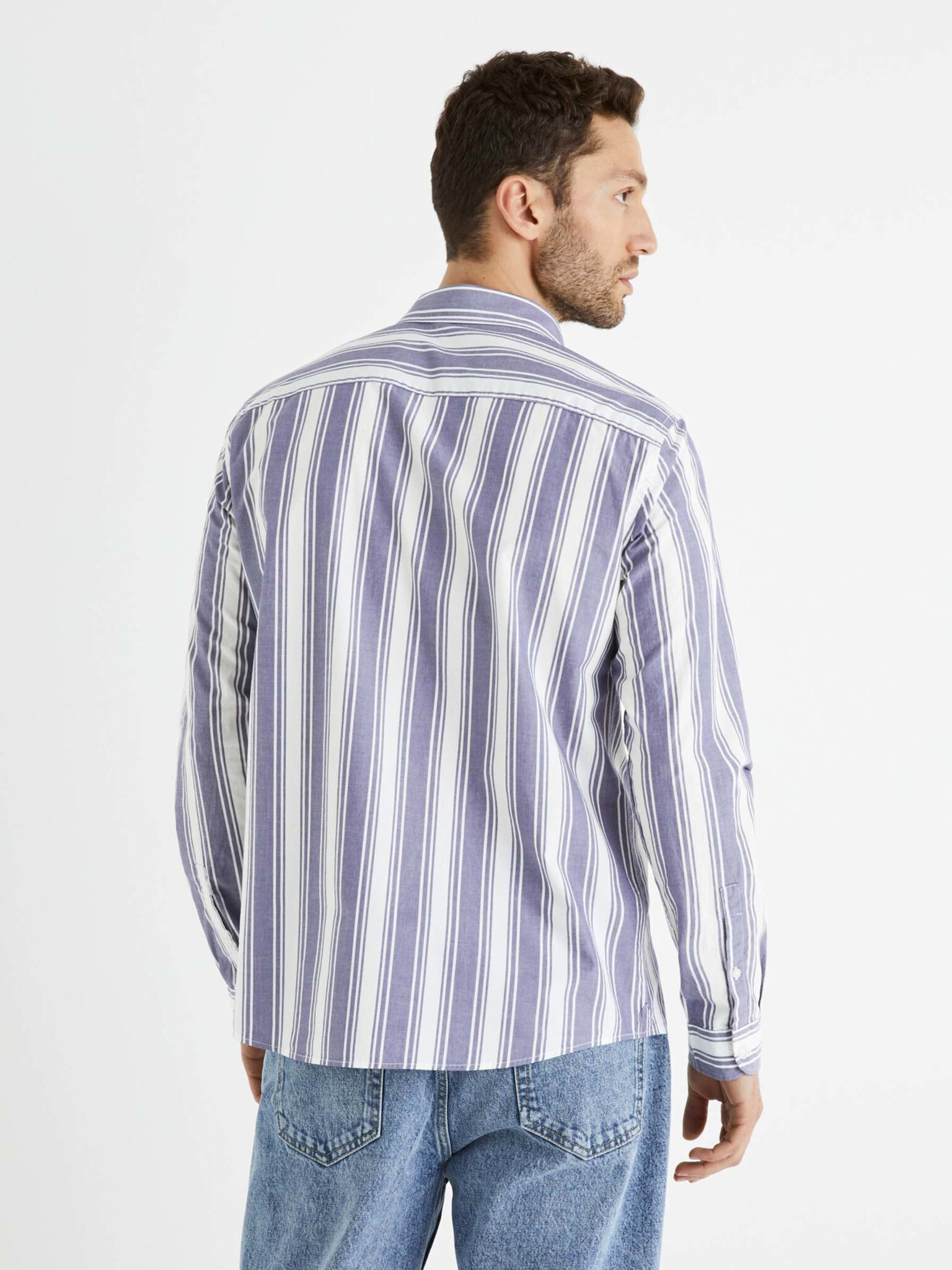 Celio Bastripes Srajca Modra - Pepit.si