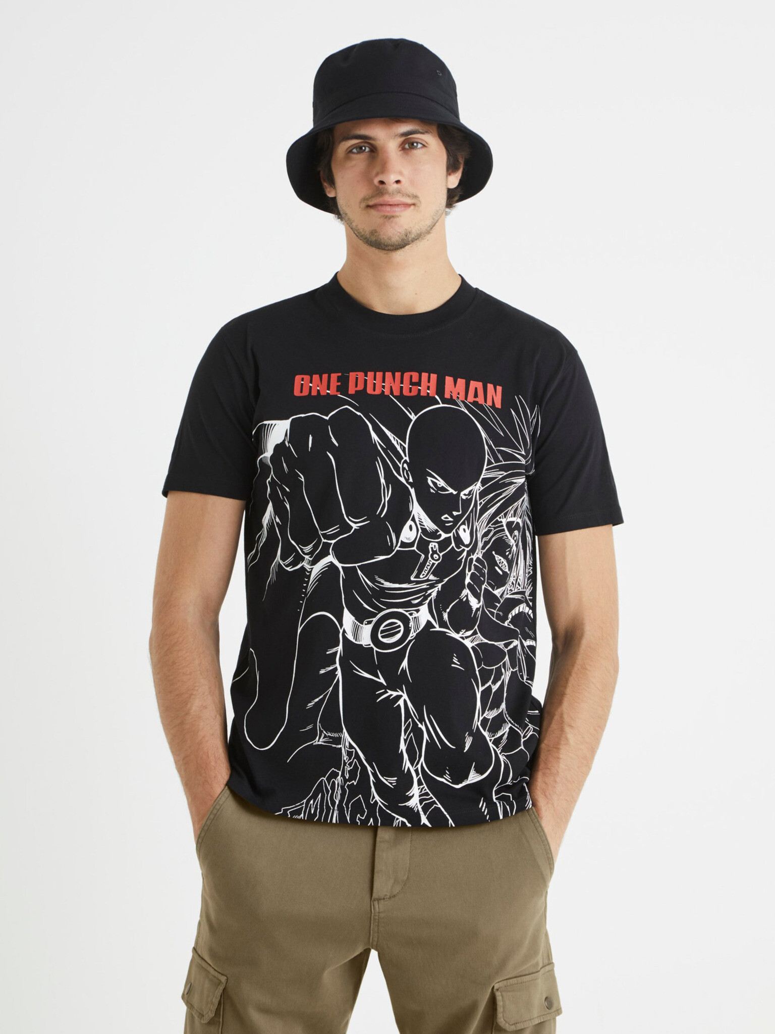 Celio One Punch Man Majica Črna - Pepit.si