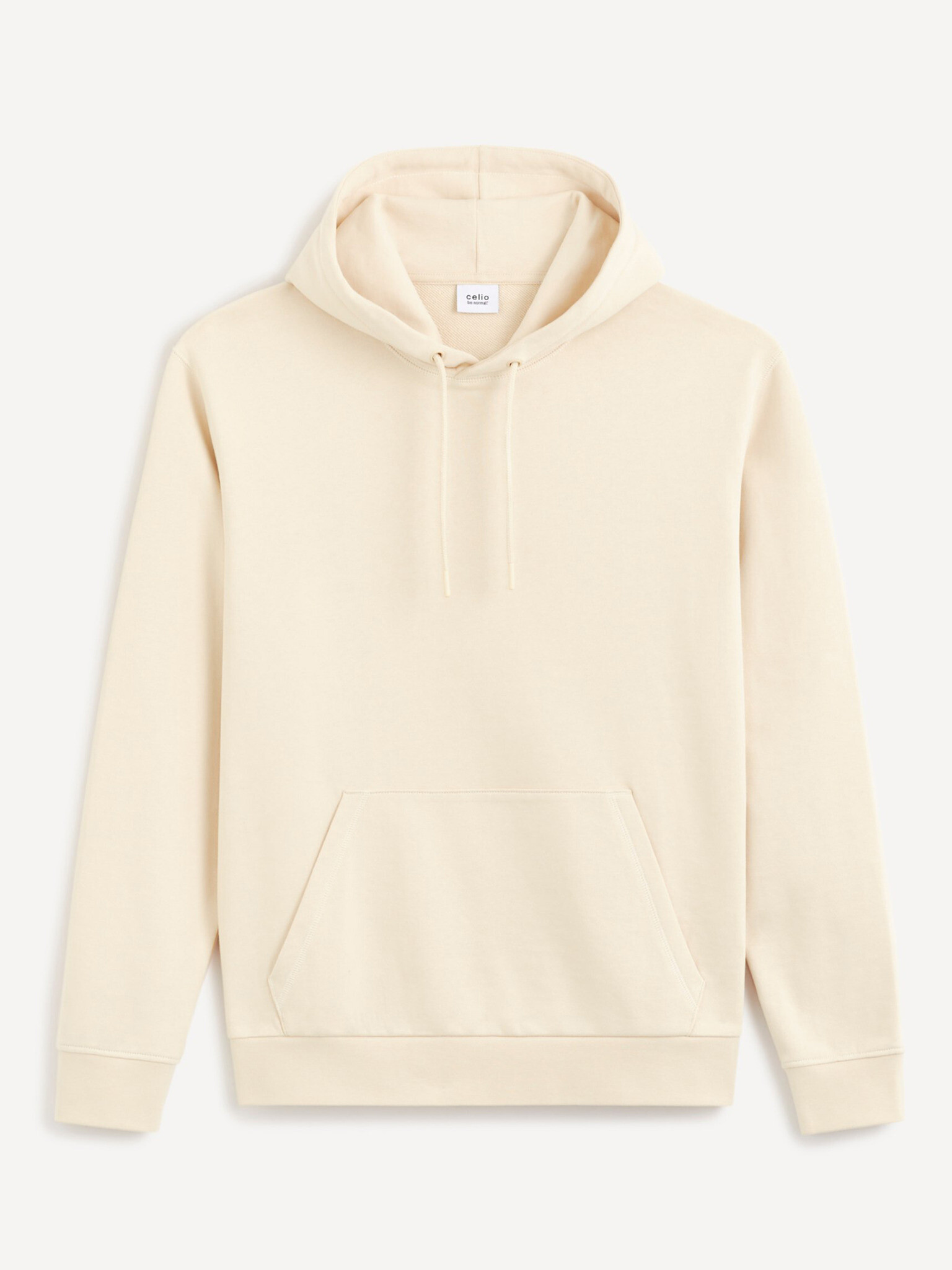 Celio Tehoodie Pulover Bež - Pepit.si