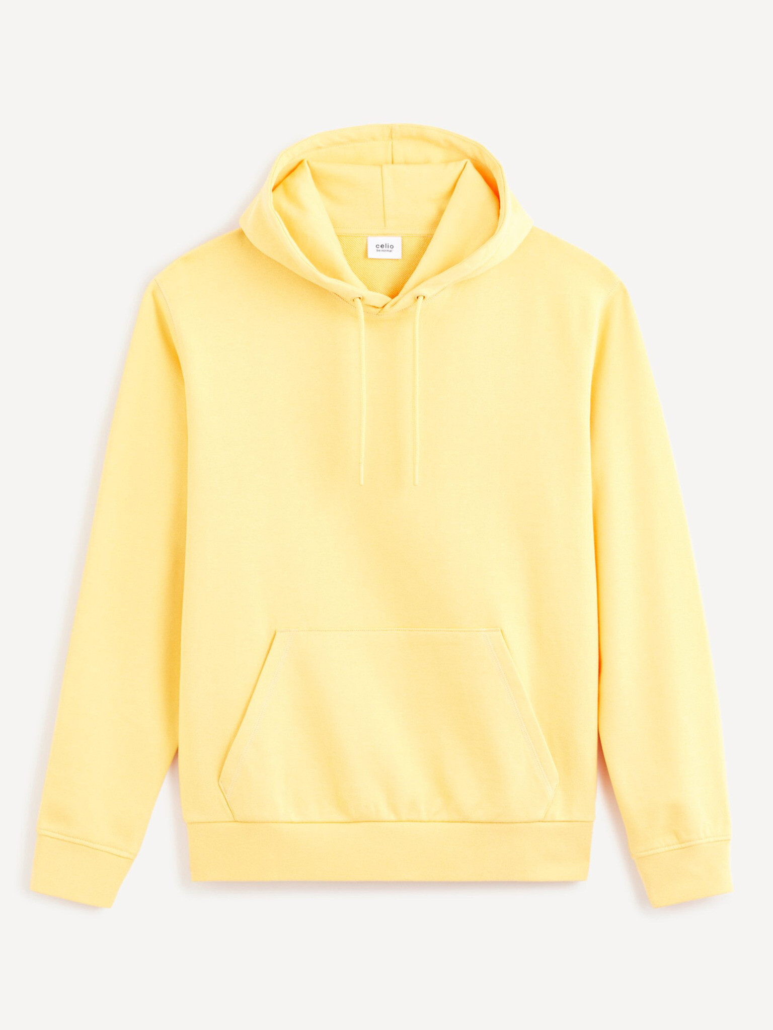 Celio Tehoodie Pulover Rumena - Pepit.si