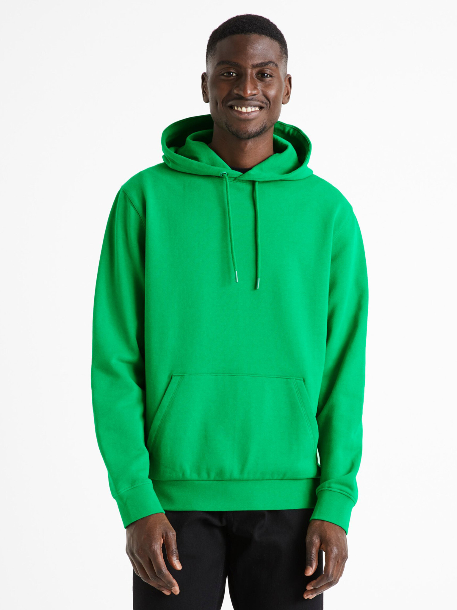 Celio Tehoodie Pulover Zelena - Pepit.si