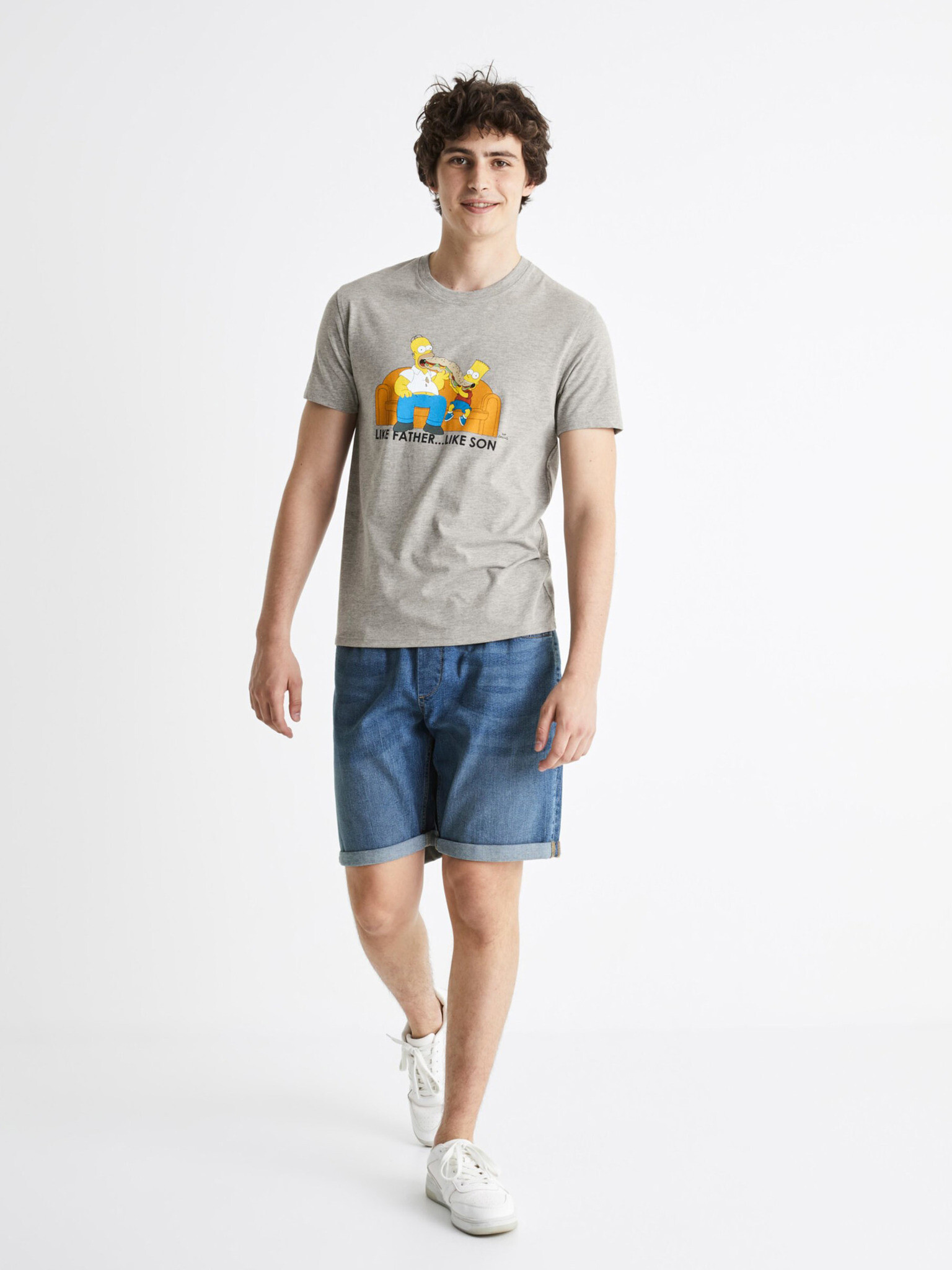 Celio The Simpsons Majica Siva - Pepit.si