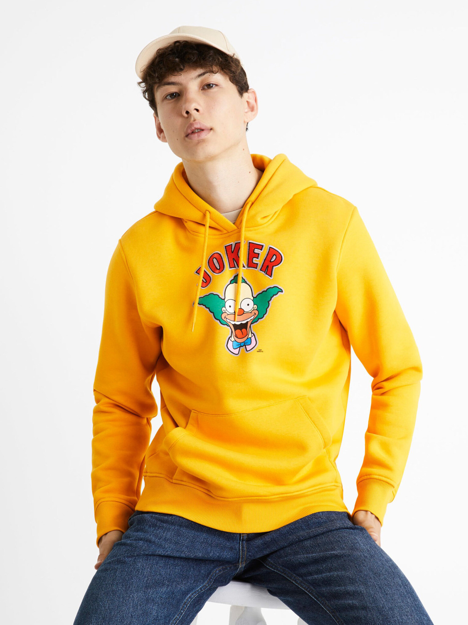 Celio The Simpsons Pulover Rumena - Pepit.si