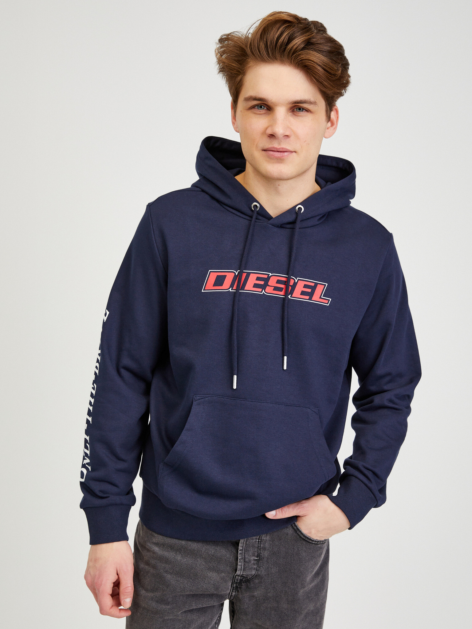 Diesel Pulover Modra - Pepit.si