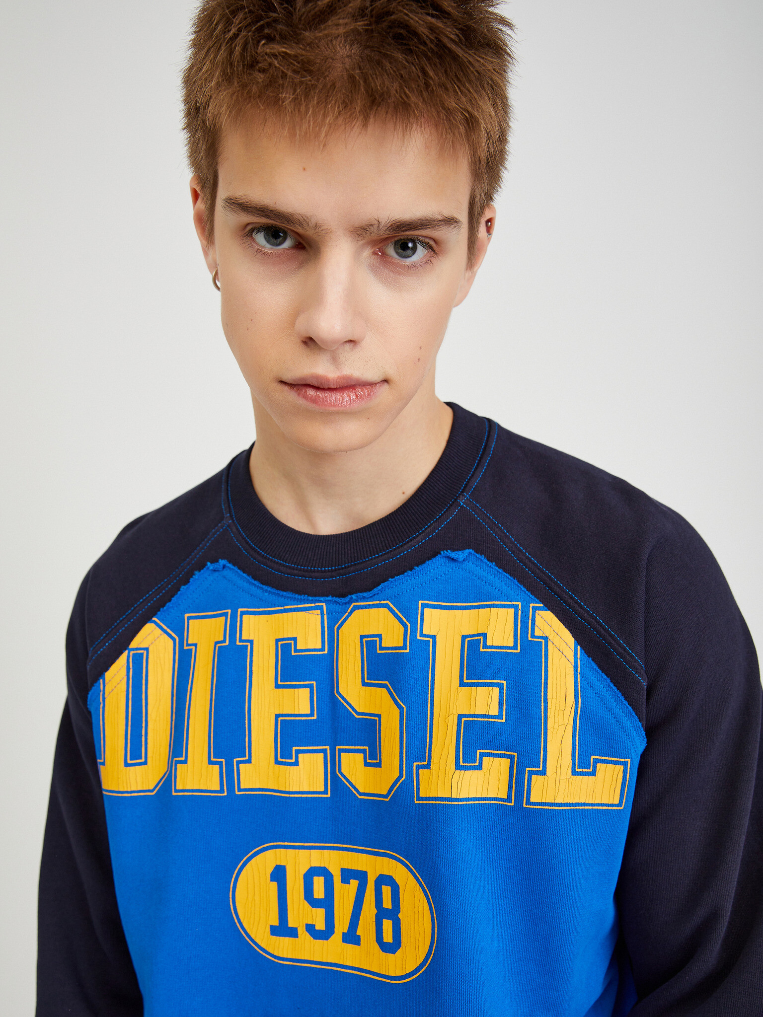 Diesel Pulover Modra - Pepit.si